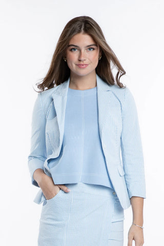 Olivia Seersucker Blazer