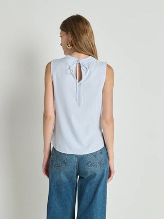 Cille Cowl Tank, Mini Stripe