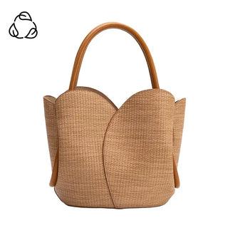 Tulip Raffia Embossed Handbag