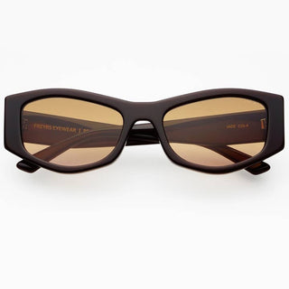 Jade Acetate Cat Eye Sunglasses - Chocolate
