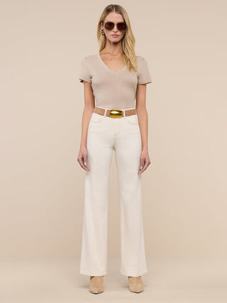 Scottie H/R Wide Leg, Macadamia