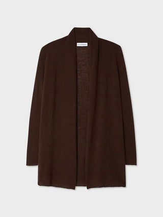 Cashmere Trapeze Cardigan, Coffee Bean