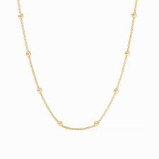 Solara Delicate Station Necklace - 18.5 In - Gold
